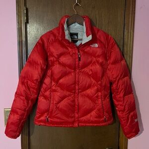North Face sz M women’s red puffer coat jacket 550